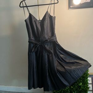 Calvin Klein black pleated formal dress